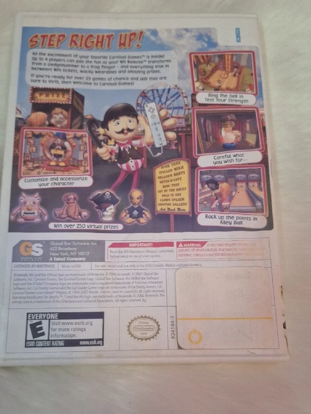 Wii Carnival Games And New Carnival Games Set Of 2